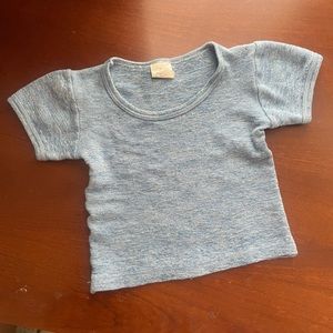 Hocosa blue grey wool shirt sleeve shirt sized 6m